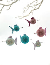 Kugelfisch Rudi – Handbemalte Deko-Figur aus Kaltschaum | 4cm & 6cm