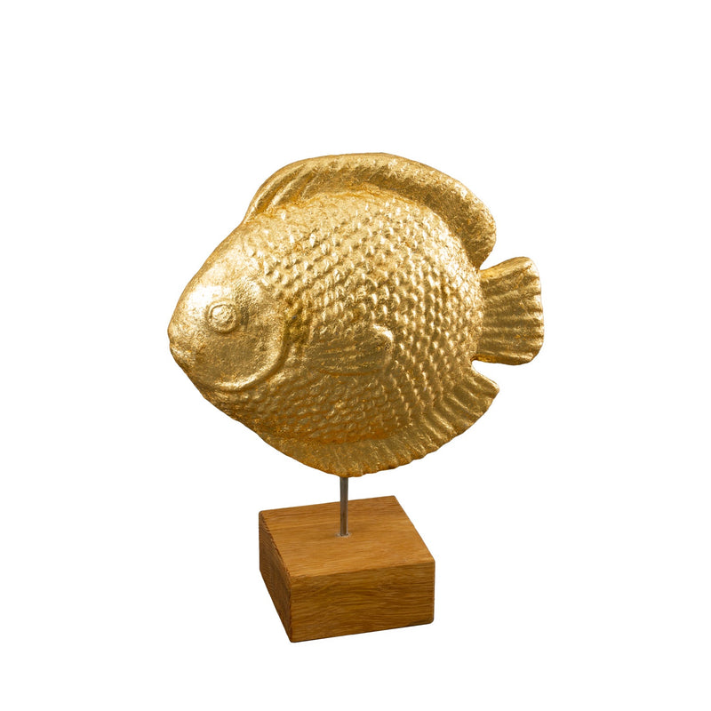 Fisch Friedrich in majestätischem Goldglanz schimmernd