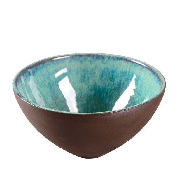 Müslischale Louisa aus Steinzeug, leer, von der Seite mit mattem Finish.