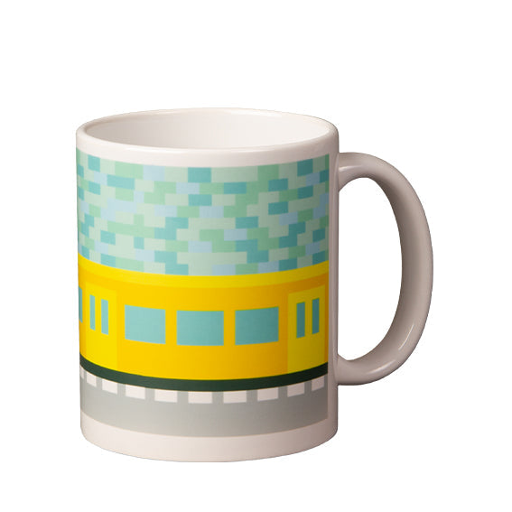 Pixel Tasse Berlin mit urbanem Design von Künstlerin Katja Wilhelmi