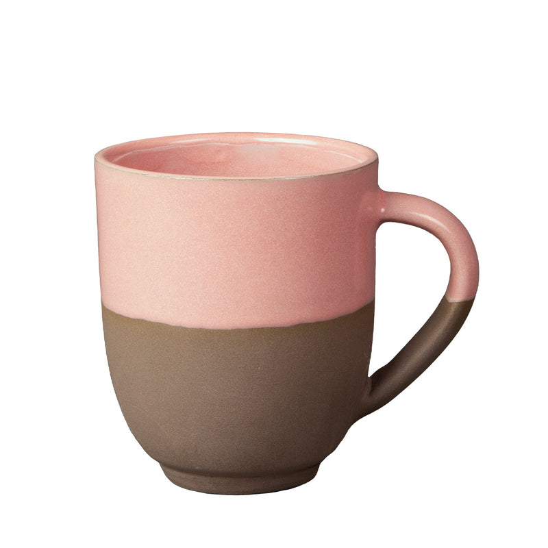 Handgefertigte Steinzeugtasse Edward mit farbiger Glasur