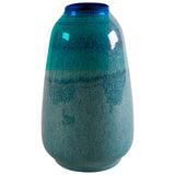Vase Miguel in Grau/Meergrün – frische, natürliche Optik