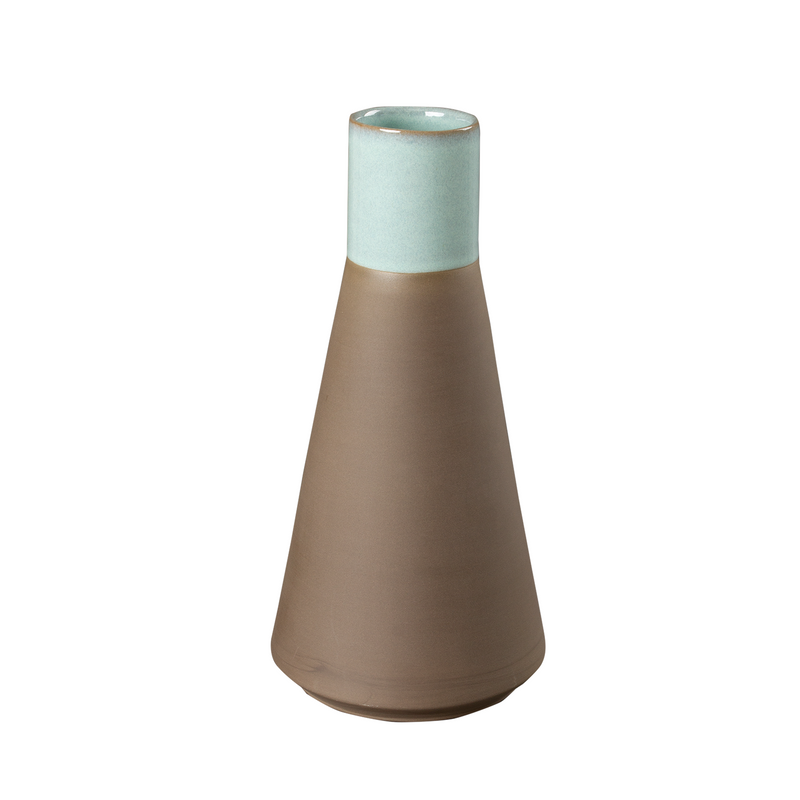 Vase Rhea als dekoratives Wohnaccessoire auf Tisch