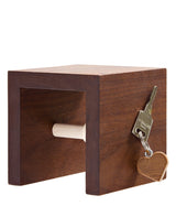 Wandgarderobe Mikrobe in quadratischem Design mit zwei Haken