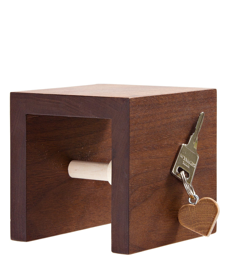 Wandgarderobe Mikrobe in quadratischem Design mit zwei Haken