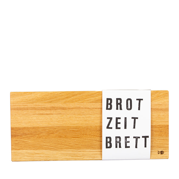 Brotzeitbrett aus Eiche 36cm lang mit rustikaler Holzoptik