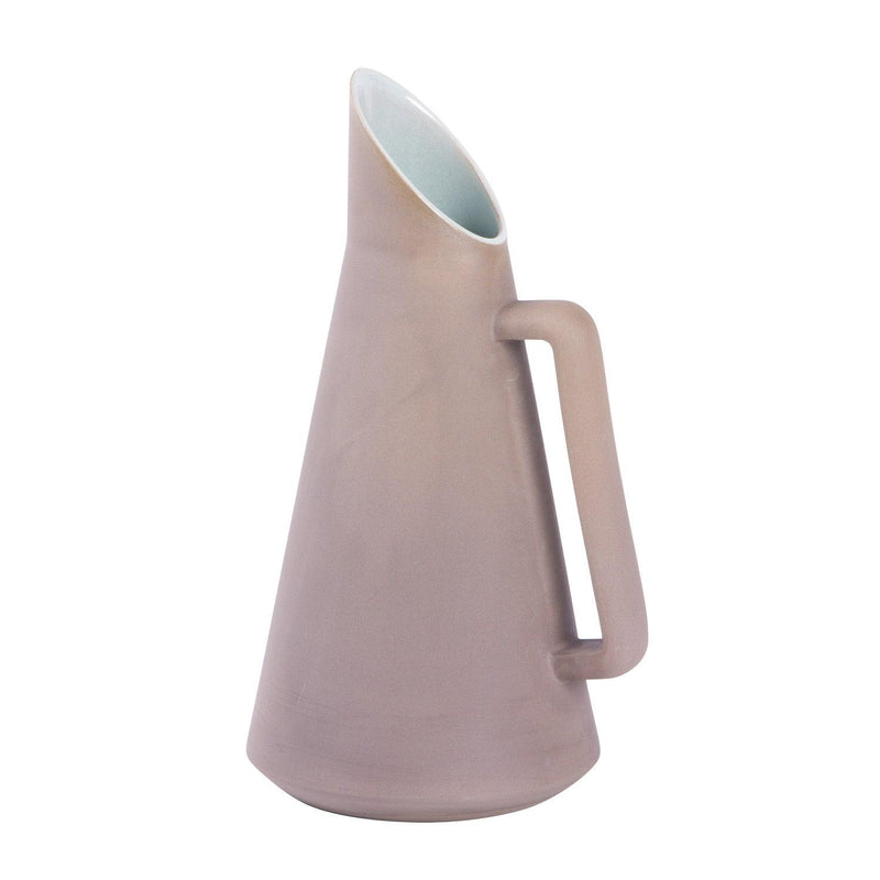 Karaffe Karim aus Steinzeug in eleganter Form mit schlichter Glasur.