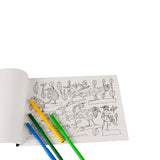 Beispielseite aus Malbuch Selma kunstvoll ausgemalt