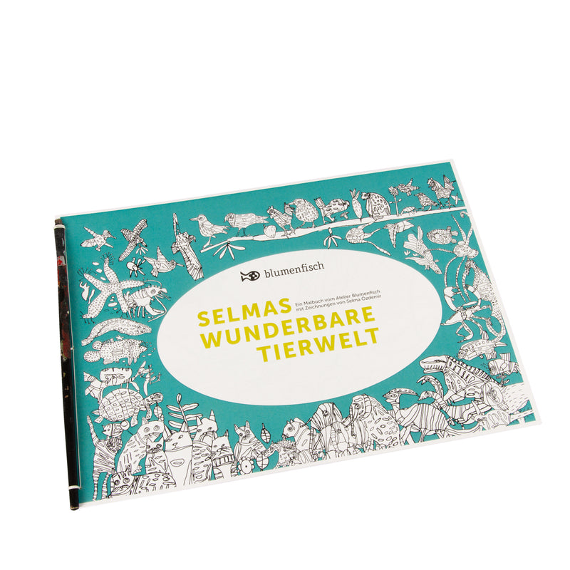 Malbuch Selma Frontcover im DINA4 Querformat - kreatives Design