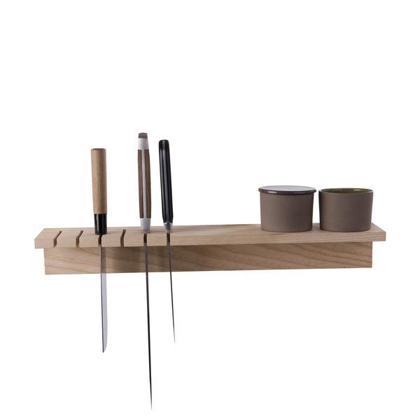 Magnetisches Messerboard Accomo aus Holz für 5 Messer